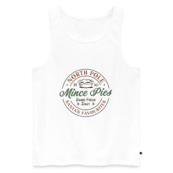 Nordpol Mince Pies - Männer Premium Bio Tank Top - Weiß - Vorne - Michal (187cm)