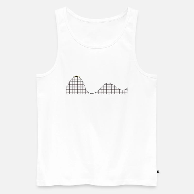 Achterbahn Rollercoaster Leben Integralrechnung - Männer Premium Bio Tank Top - Weiß