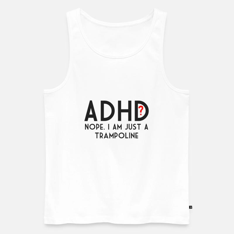 ADHS - Männer Premium Bio Tank Top - Weiß