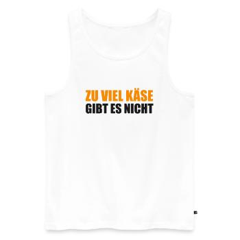 Käse - Männer Premium Bio Tank Top - Weiß - Vorne - Michal (187cm)