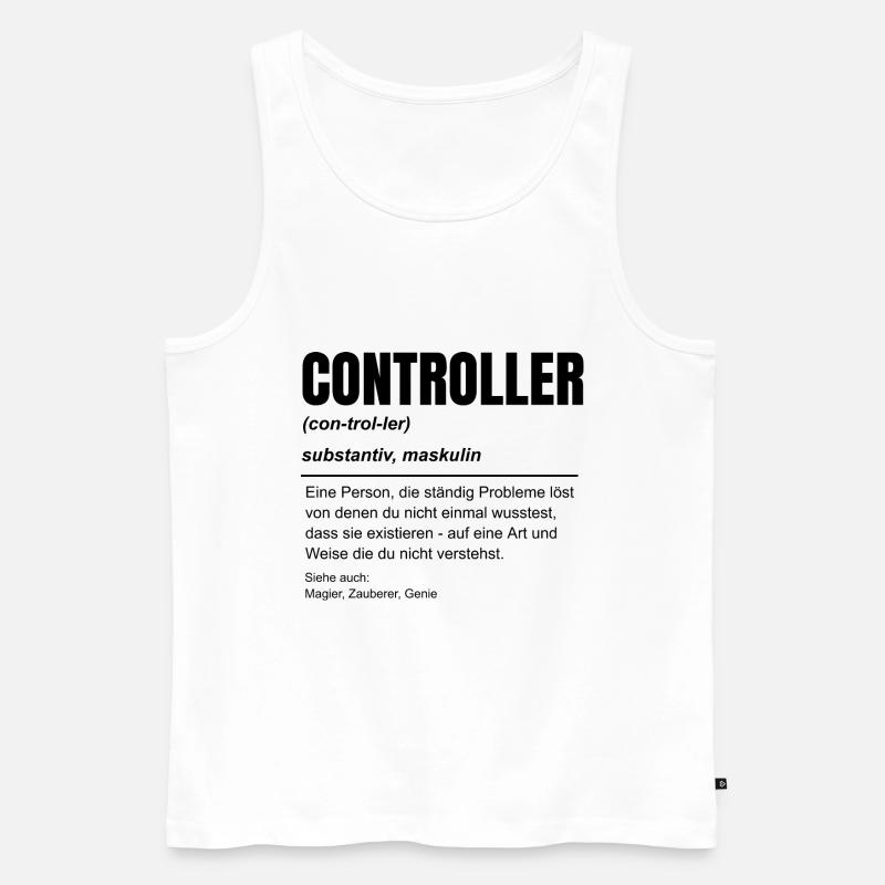 Finanz Controller Rechnungswesen Beruf Idee - Männer Premium Bio Tank Top - Weiß