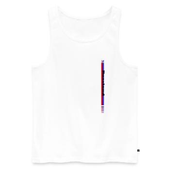Russland Trikot - Männer Premium Bio Tank Top - Weiß - Vorne - Michal (187cm)