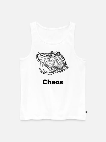 chaos - Männer Premium Bio Tank Top - Weiß