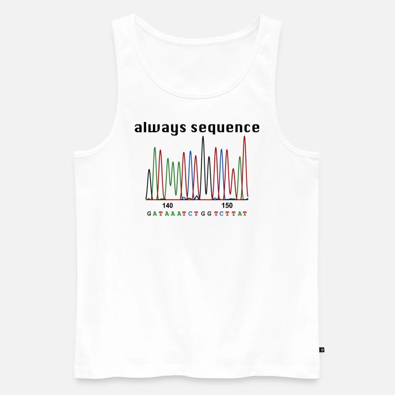 always sequence - Männer Premium Bio Tank Top - Weiß