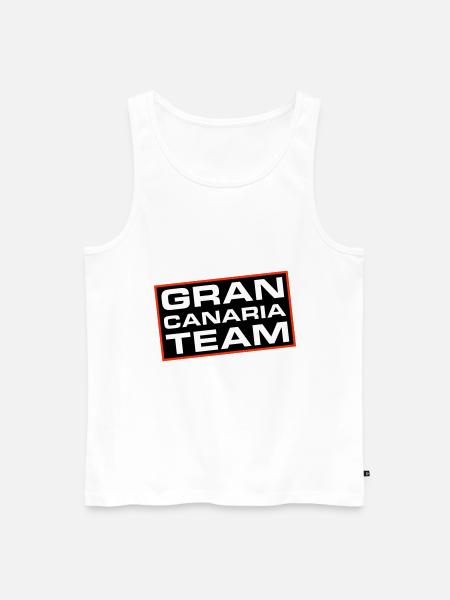 Gran Canaria Team - Men's Premium Organic Tank Top - white