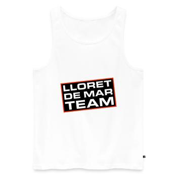 Lloret De Mar Team - Männer Premium Bio Tank Top - Weiß - Vorne - Michal (187cm)