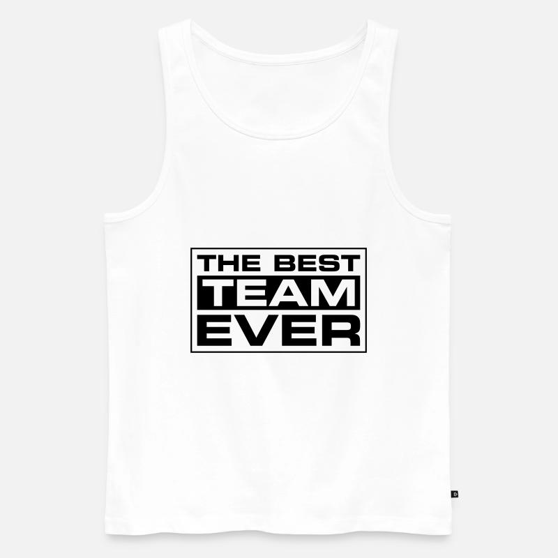Beste Team Ever - Männer Premium Bio Tank Top - Weiß