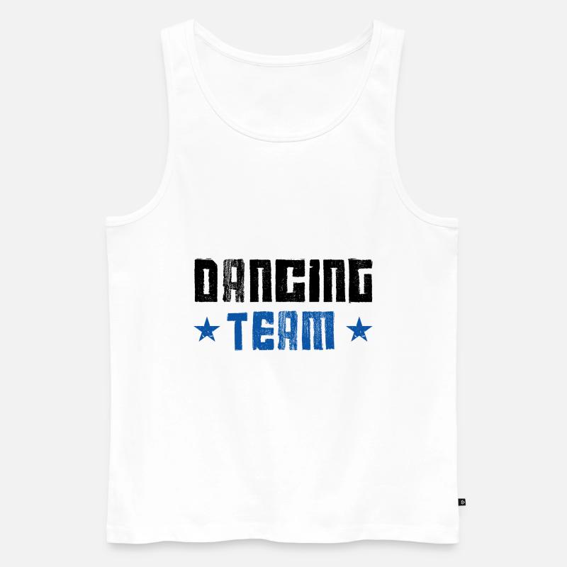 Dancing Team - Männer Premium Bio Tank Top - Weiß