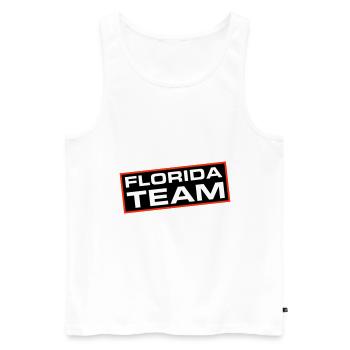 Équipe de Floride - Débardeur bio Premium Homme - blanc - Devant - Michal (187cm)