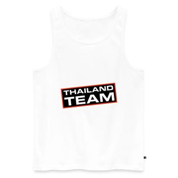 Thailand Team - Men's Premium Organic Tank Top - white - Front - AI Model Male 178 light (178cm)