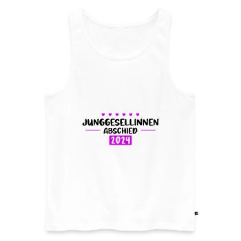 Jga 2024 Junggesellinnenabschied - Männer Premium Bio Tank Top - Weiß - Vorne - Michal (187cm)
