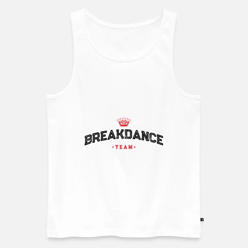 Breakdance Team - Männer Premium Bio Tank Top - Weiß
