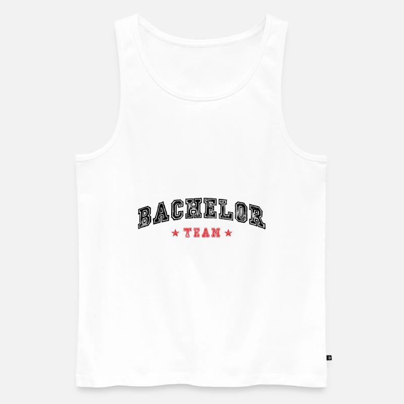 Bachelor Team - Männer Premium Bio Tank Top - Weiß