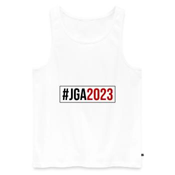 Jga 2023 Junggesellenabschied - Männer Premium Bio Tank Top - Weiß - Vorne - Michal (187cm)