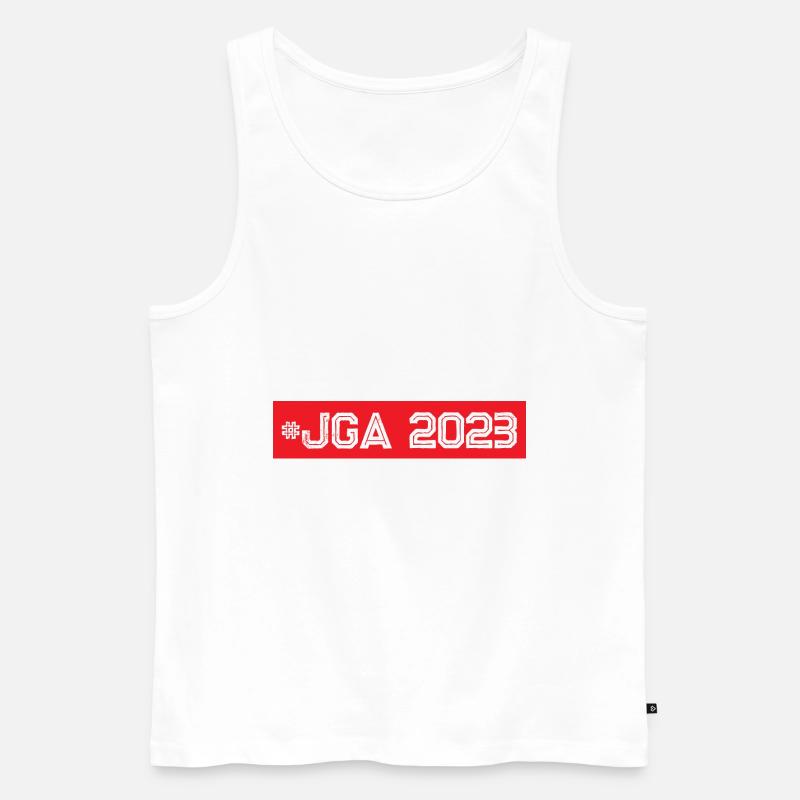 Jga 2023 Junggesellenabschied - Männer Premium Bio Tank Top - Weiß