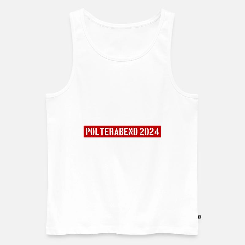 Polterabend 2024 - Männer Premium Bio Tank Top - Weiß
