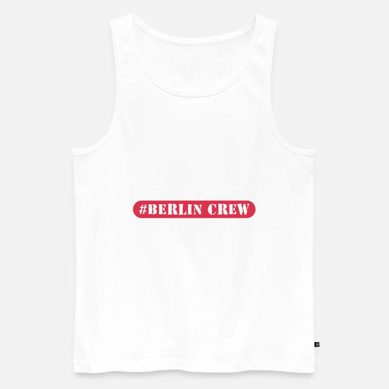 Berlin Crew - Männer Premium Bio Tank Top - Weiß