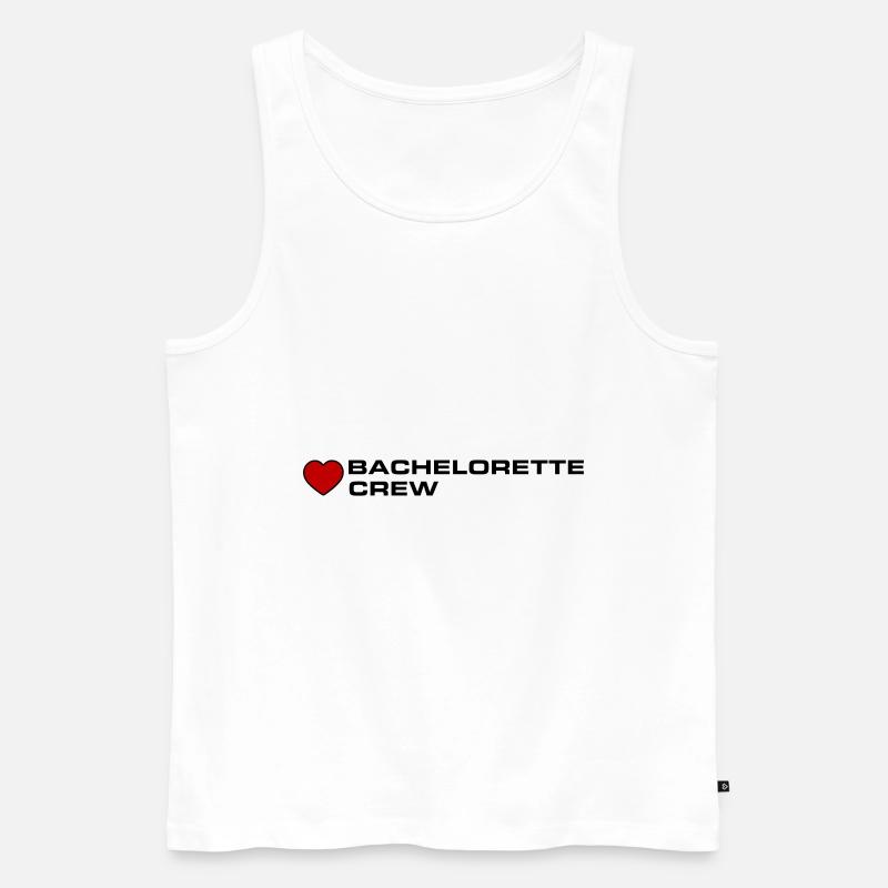 Bachelorette Crew - Männer Premium Bio Tank Top - Weiß