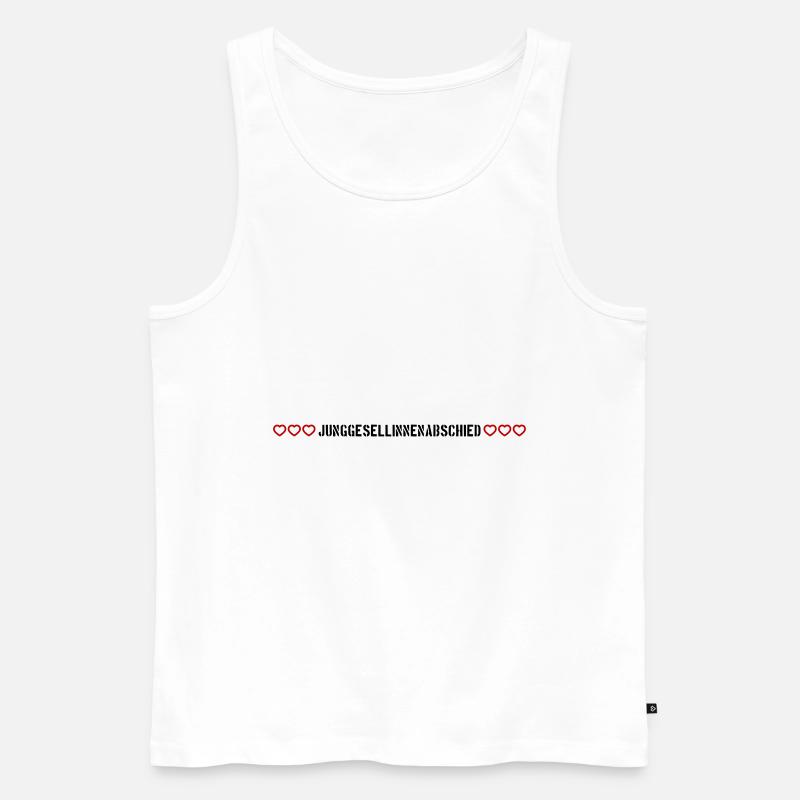 Junggesellinnenabschied herzchen - Männer Premium Bio Tank Top - Weiß