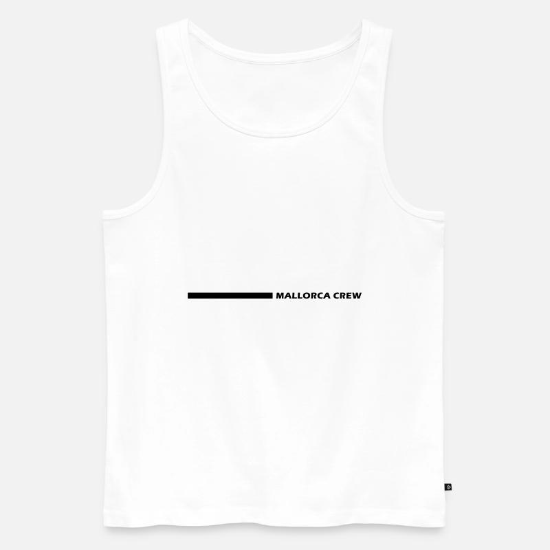 Mallorca Crew - Männer Premium Bio Tank Top - Weiß