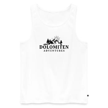 Montagnes Dolomites Italie Amoureux de la nature Randonnée - Débardeur bio Premium Homme - blanc - Devant - Michal (187cm)