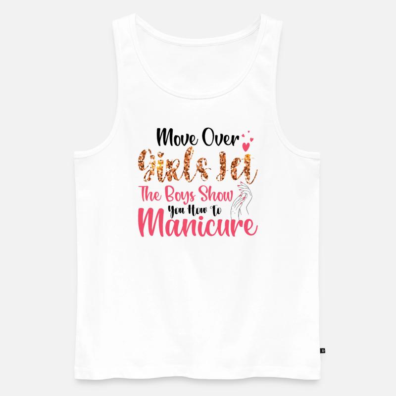 Platz Da, Mädchen - Nageltechnikerinnen - Männer Premium Bio Tank Top - Weiß