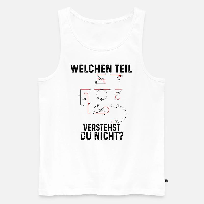 Kunstflug Aresti Figuren Rc Pilot - Männer Premium Bio Tank Top - Weiß
