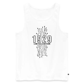 Birthday 1929 Gaming Limited Edition Gamer - Men's Premium Organic Tank Top - white - Front - AI Model Male 178 light (178cm)