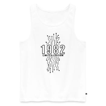 Geburtstag 1982 Gaming Limited Edition Gamer - Männer Premium Bio Tank Top - Weiß - Vorne - AI Model Male 178 light (178cm)