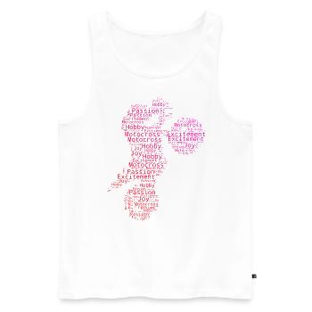 Dirt Bike Dirt Bike Dirt Biker Women's Motocross - Men's Premium Organic Tank Top - white - Front - AI Model Male 178 light (178cm)