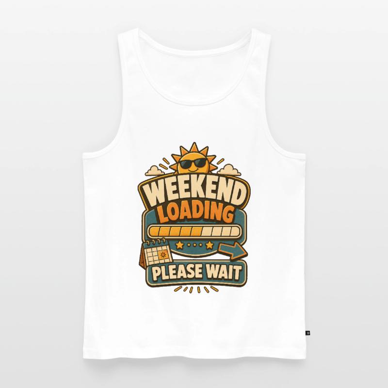 Weekend Loading Please Wait Men's Premium Organic Tank Top