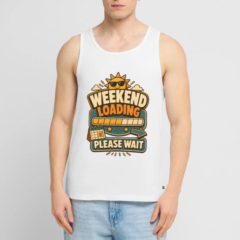 Weekend Loading Please Wait Men's Premium Organic Tank Top