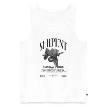 Green Tree Python Modern Reptile Keeper Streetwear - Débardeur bio Premium Homme - blanc - Devant - Michal (187cm)