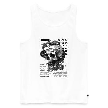 Aquascaping Moderner tropischer Fischhalter Aquarianer - Männer Premium Bio Tank Top - Weiß - Vorne - Michal (187cm)
