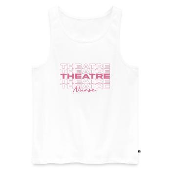 Theater Krankenschwester Krankenschwester Krankenschwestern Stilvoll - Männer Premium Bio Tank Top - Weiß - Vorne - Michal (187cm)