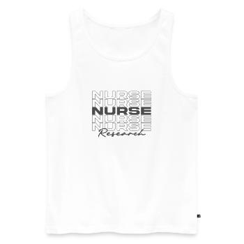 Research Nurse Medical Nurses Stylish - Men's Premium Organic Tank Top - white - Front - Michal (187cm)