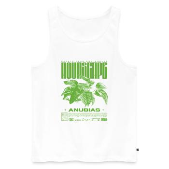 Aquascaping Anubias Aquatic Plant Fish Keeper - Men's Premium Organic Tank Top - white - Front - Michal (187cm)