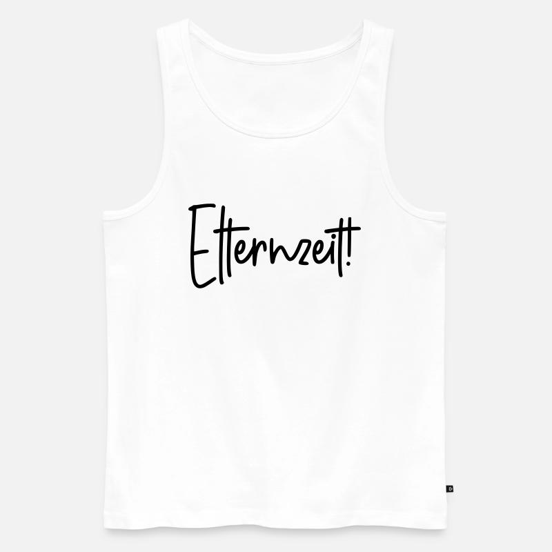 Elternzeit - Männer Premium Bio Tank Top - Weiß