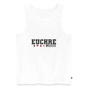 Euchre Legend Jeu de cartes à jouer Cartes à jouer - Débardeur bio Premium Homme - blanc - Devant - Michal (187cm)