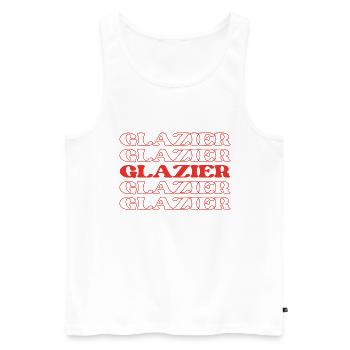 Glaser Glasbläser Fensterinstallateur Fenster - Männer Premium Bio Tank Top - Weiß - Vorne - AI Model Male 178 light (178cm)