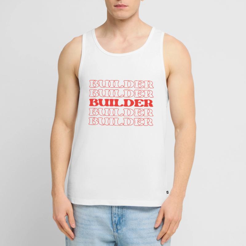 Builder Constructor Maker Carpenter Mason Men's Premium Organic Tank Top