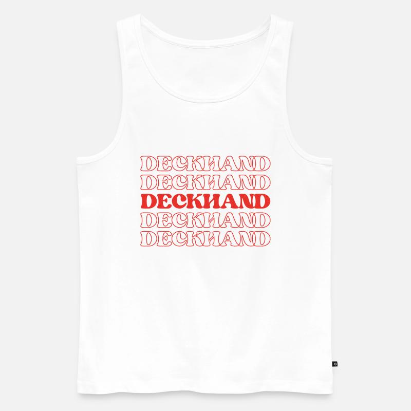 Matrose Matrose Schiffskamerad Schiffsarbeiter - Männer Premium Bio Tank Top - Weiß