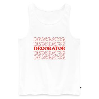 Decorator Interior Designer Designer Stylist - Men's Premium Organic Tank Top - white - Front - AI Model Male 178 light (178cm)