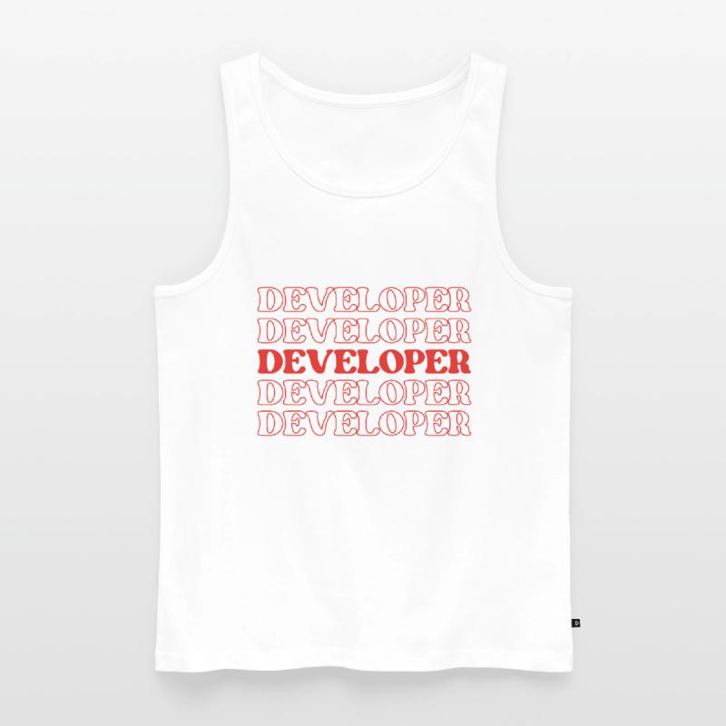 Développeur Programmeur Codeur Codeur Ingénieur logiciel Débardeur bio Premium Homme
