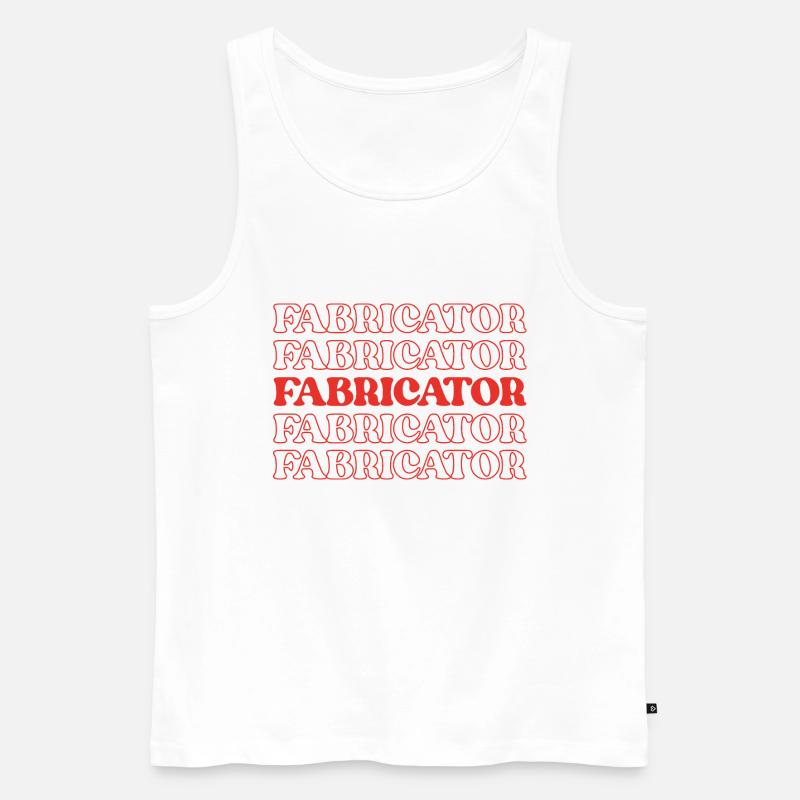 Verarbeiter Hersteller Produzent Assembler Builder - Männer Premium Bio Tank Top - Weiß