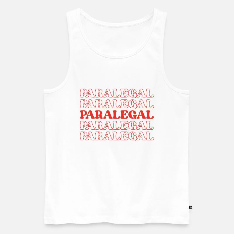 Rechtsanwaltsfachangestellte Rechtsanwaltsfachangestellte Rechtsanwaltsfachangestellte - Männer Premium Bio Tank Top - Weiß