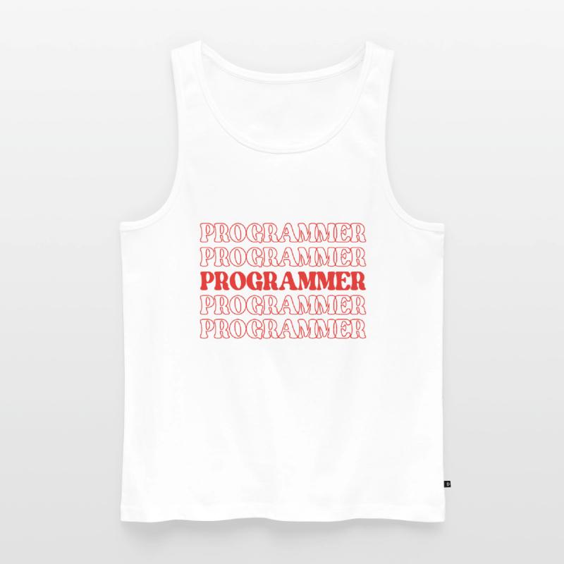 Programmierer, Programmierer, Entwickler, Programmierer, Software-Ingenieur Männer Premium Bio Tank Top