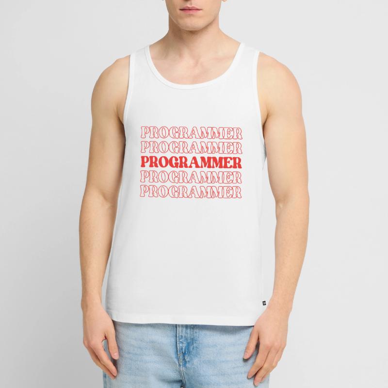 Programmierer, Programmierer, Entwickler, Programmierer, Software-Ingenieur Männer Premium Bio Tank Top