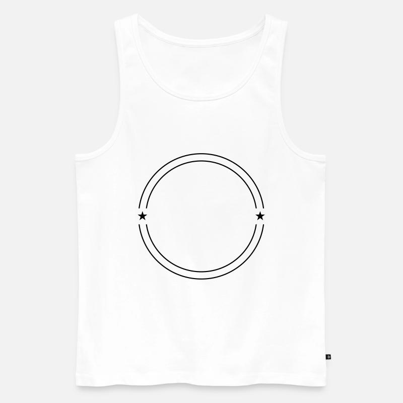 Kreis Design - Männer Premium Bio Tank Top - Weiß