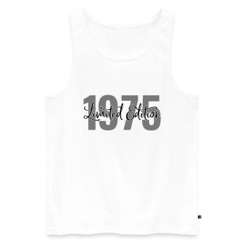 Edition limitée 1975 - Débardeur bio Premium Homme - blanc - Devant - Michal (187cm)